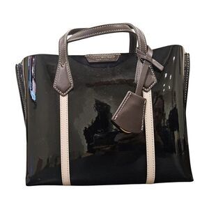 NWOT Tory Burch Perry Triple Compartment Patent Leather Small Tote Crossbody